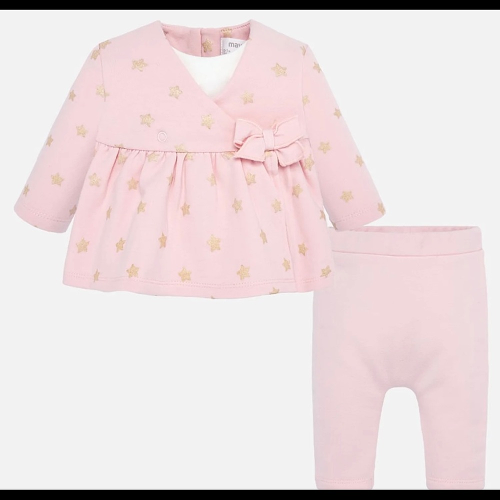 Mayoral newborn winter dress & pants